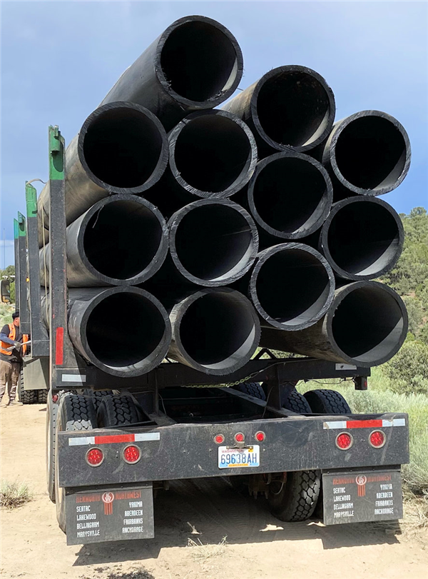 Lot Of 30" Diameter Hdpe-4710 Sdr-9 Fused Drisco Pipe, 7,178 Feet Total)